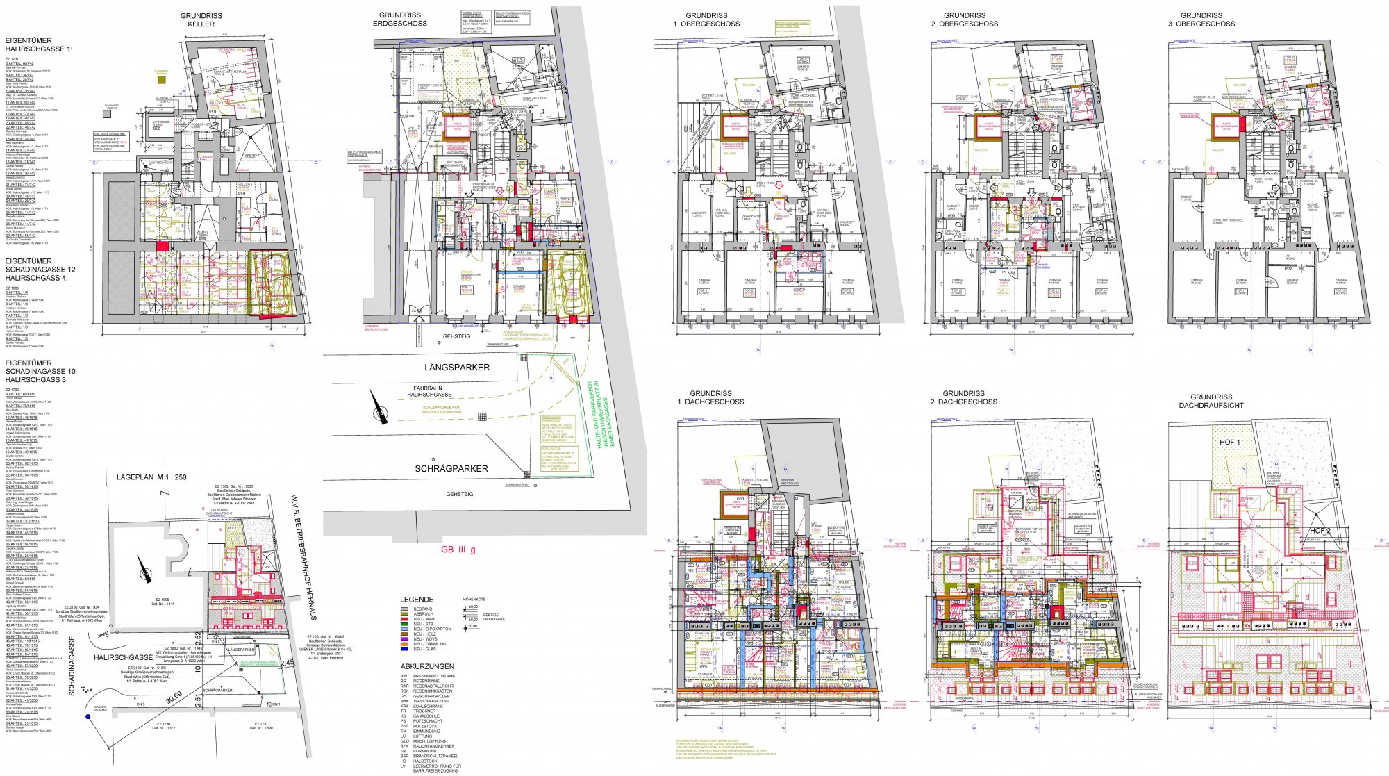 1170 Wien, Halirschgasse 2 – Dachgeschossausbau 2 WNG